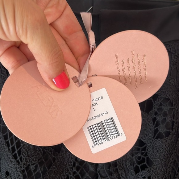 Alexis Lace Pierre pants black lace size L NWT - Picture 7 of 12